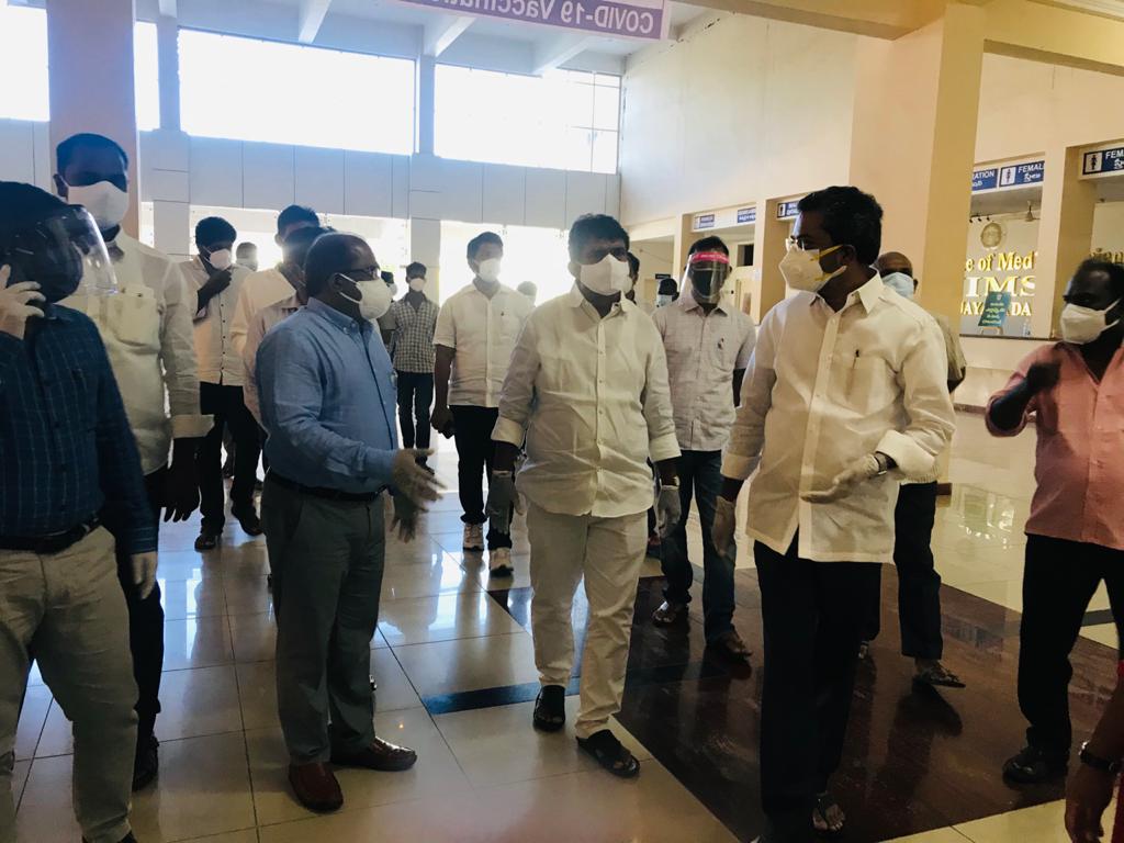 Collector, Ministers & MLA's Visited NImra Hospital